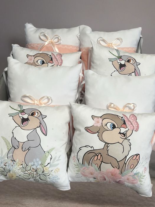 Подушечки у ліжко. Захисні бортики. 8-м бортиків-подушечок