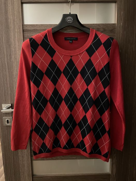 Czerwony sweter Tommy Hilfiger L/40