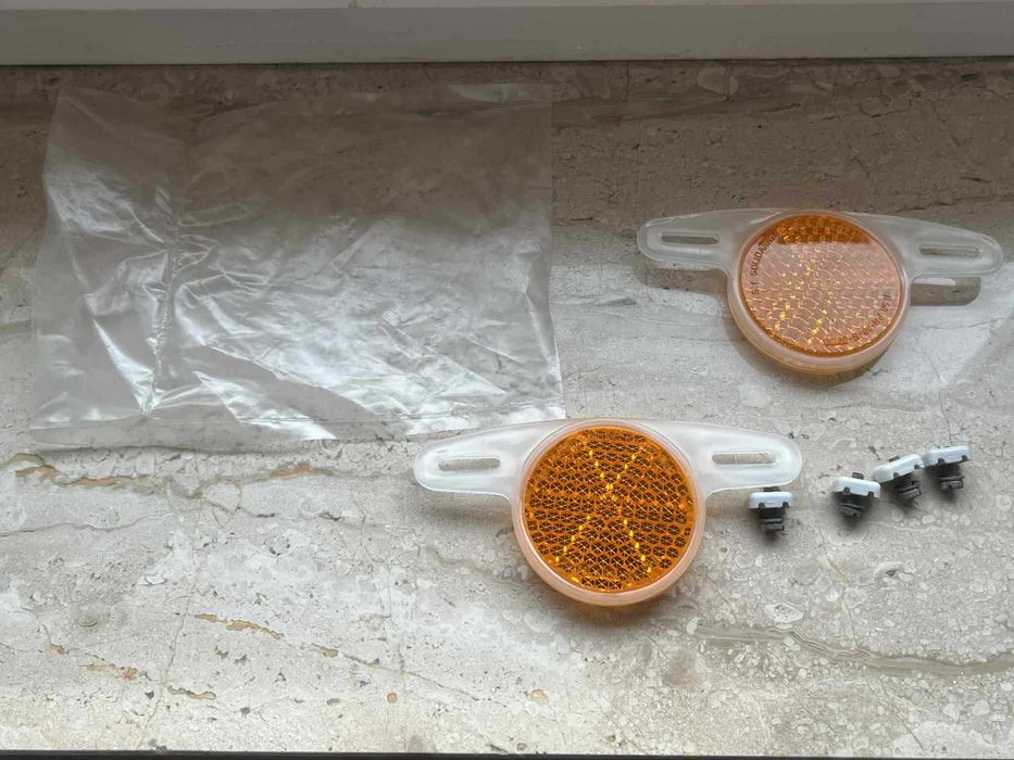 Nowe oryginalne odblaski na szprychy Romet 2 szt Wagant Wigry Jubilat