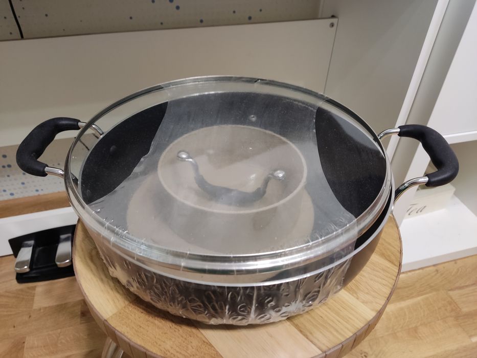 Каструля Lagostina 30см, силіконові ручки, під камінь