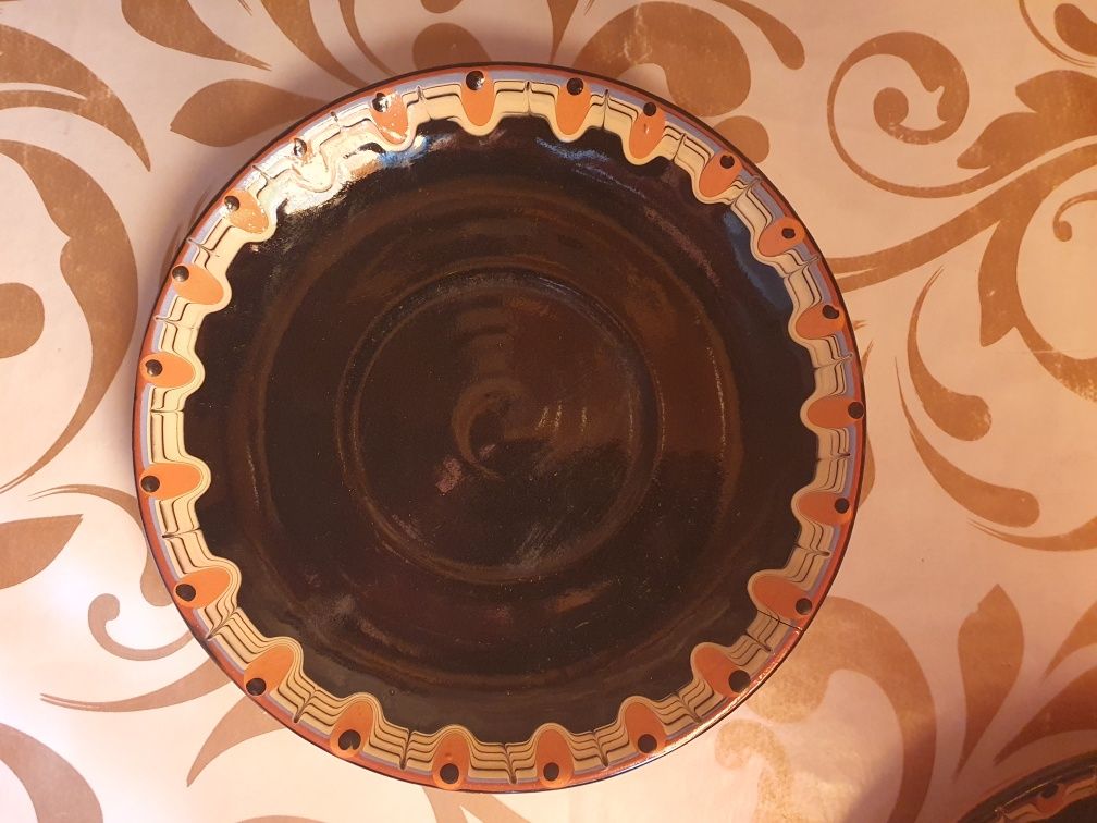 Serwis kawowy Zastawa porcelana bułgarska zestaw kamionkowy glina PRL