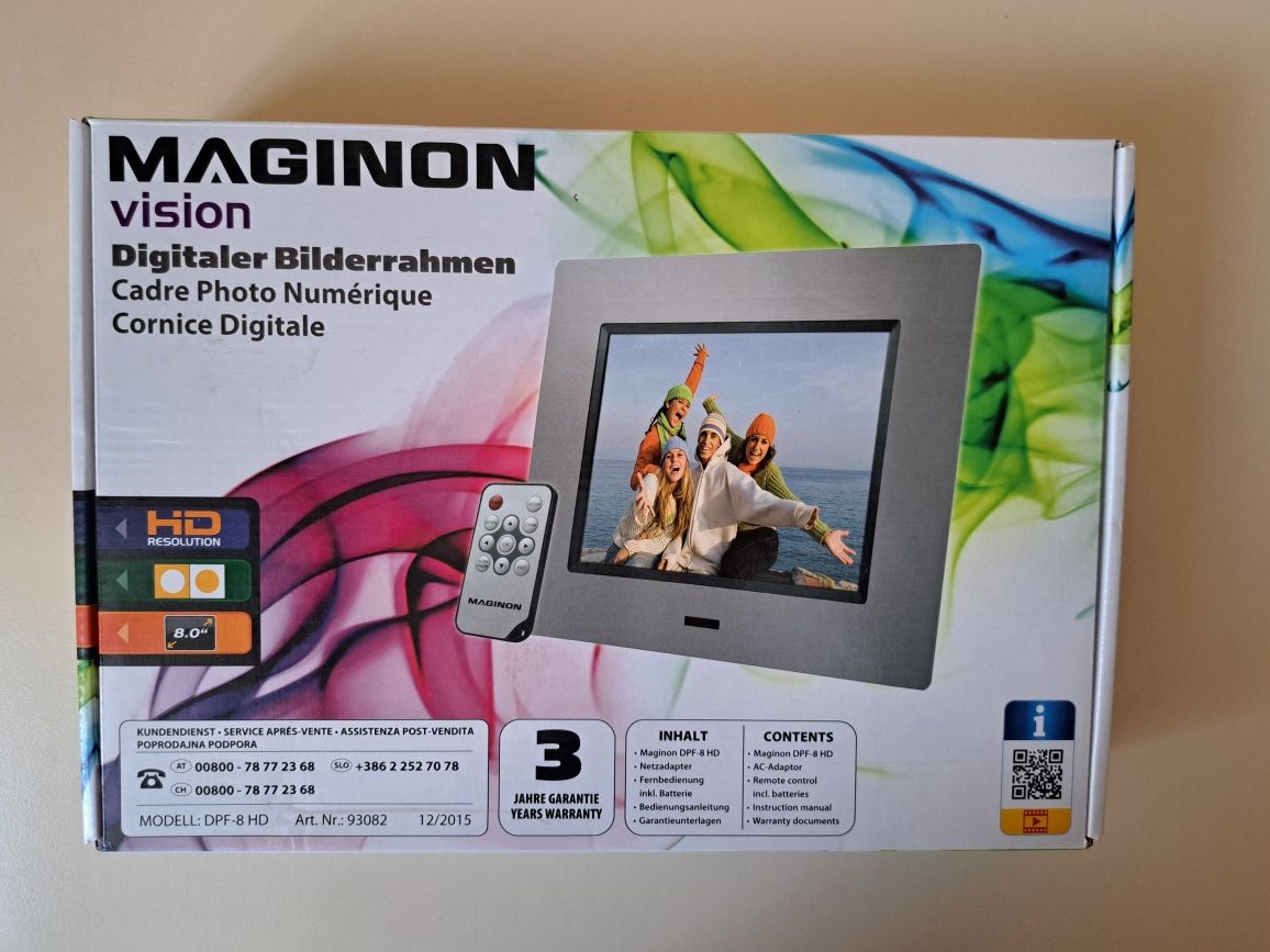Цифрова фоторамка MAGINON DPF-8 HD.