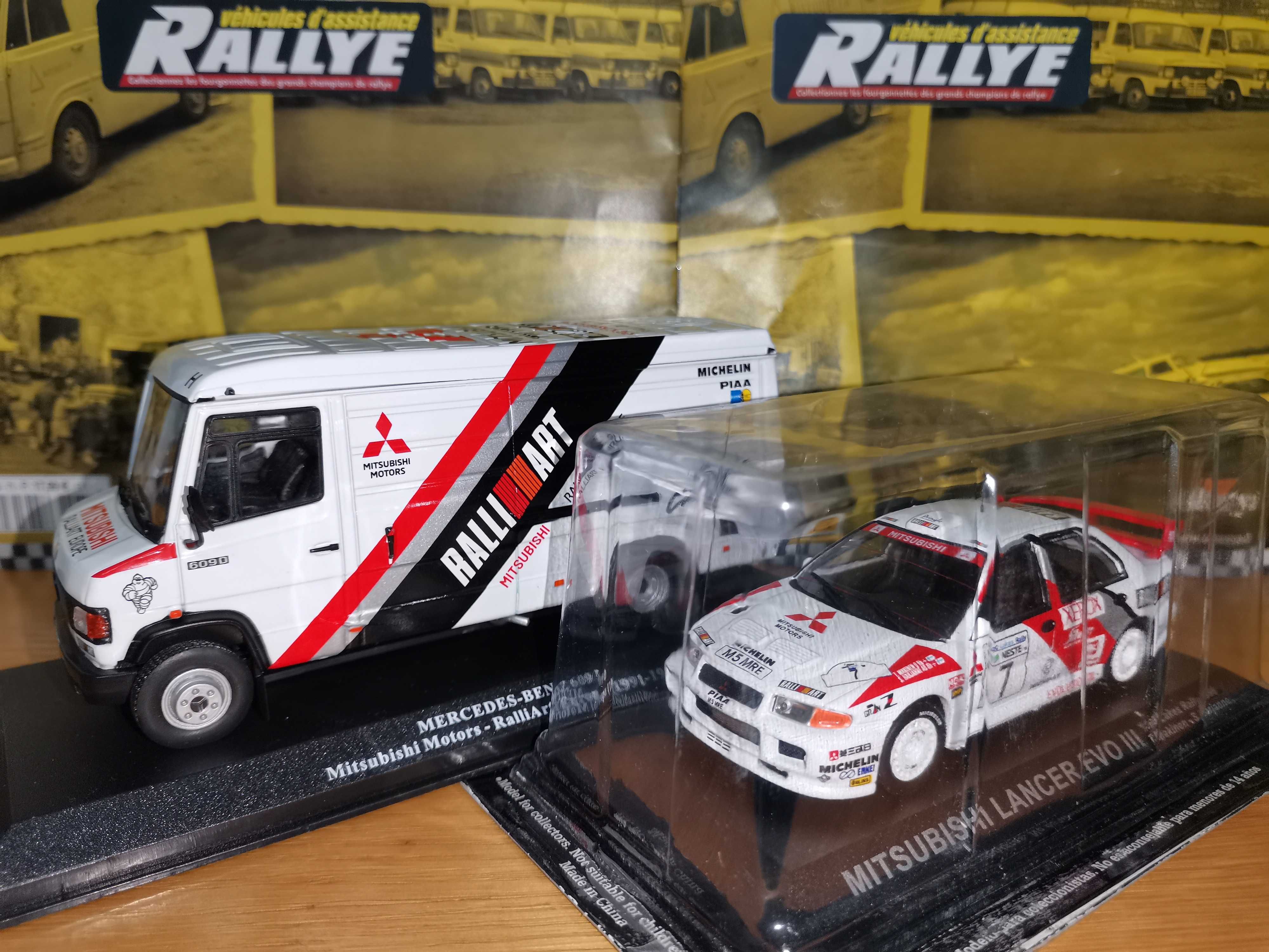 Team Rally Art - Mercedes Benz 609 D + Mitsubishi Lancer EVO III  1:43