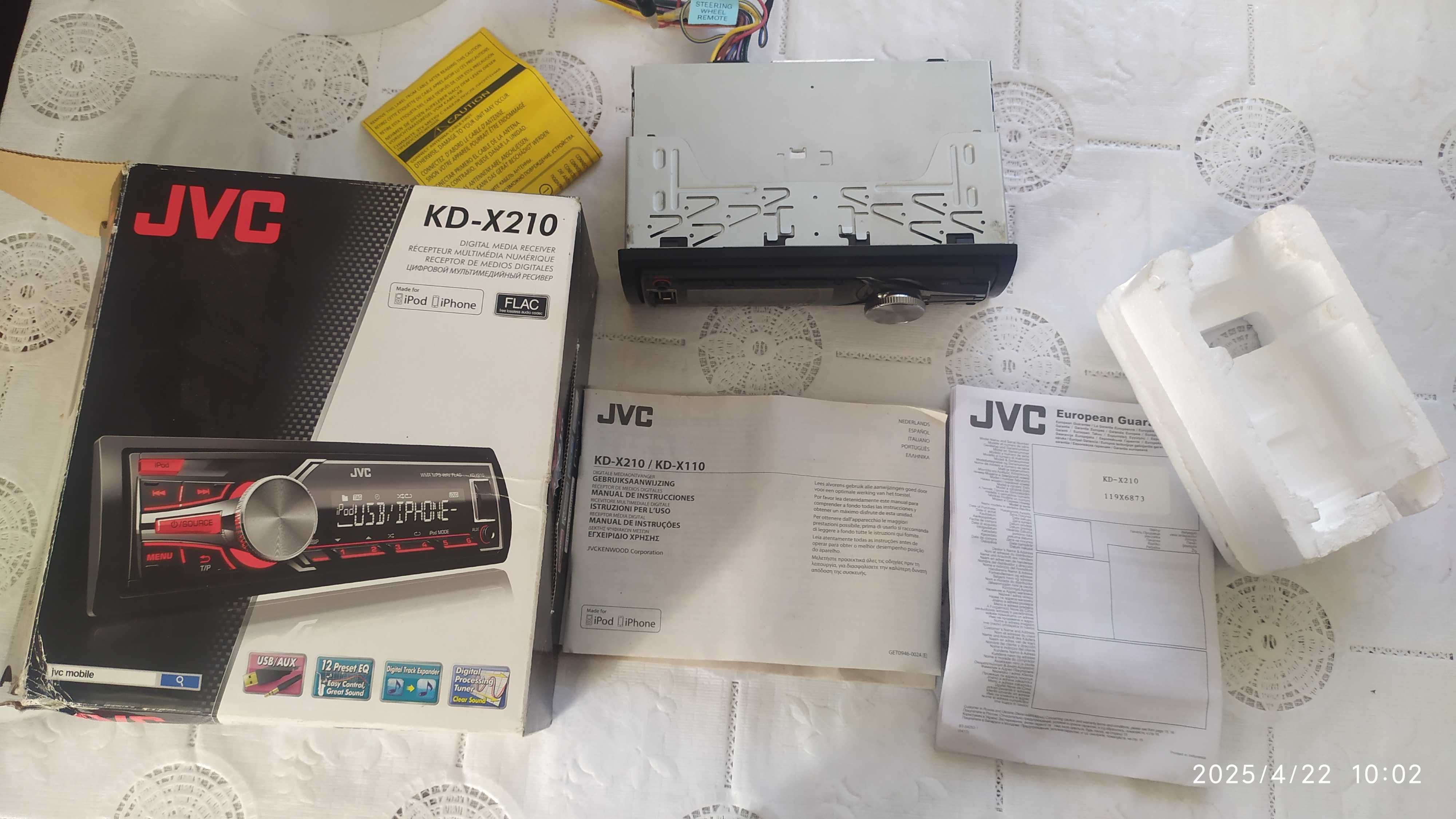 Автомагнітола JVC KD-X210