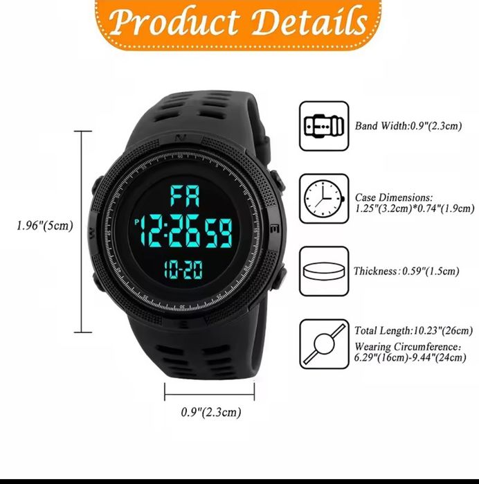 Військовий спортивний тактичний годинник