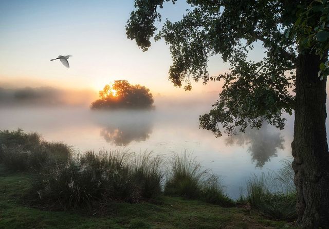 Fototapeta Jezioro Woda Wieczór Natura 3D Na Twój Rozmiar + KLEJ