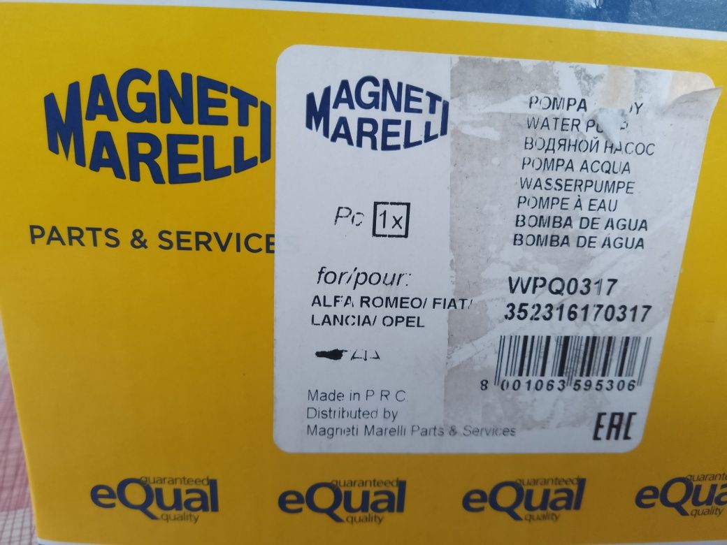 Помпа Magneti Marelli wpq 0317 Опель Астра, зафіра, вектра Ц.