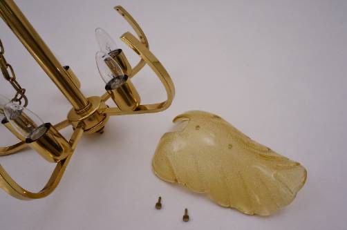 Carl Fagerlund elegancki zyrandol szklo murano 1970 Hollywood Regency