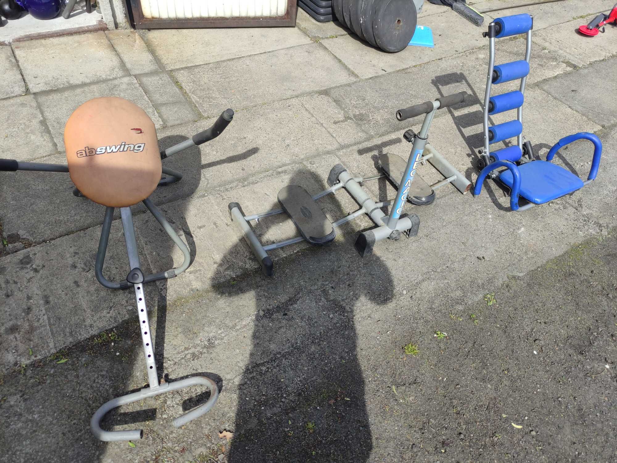 Ławka urządzenie na brzuch ab swing leg magic ab rocket 3 sztuki