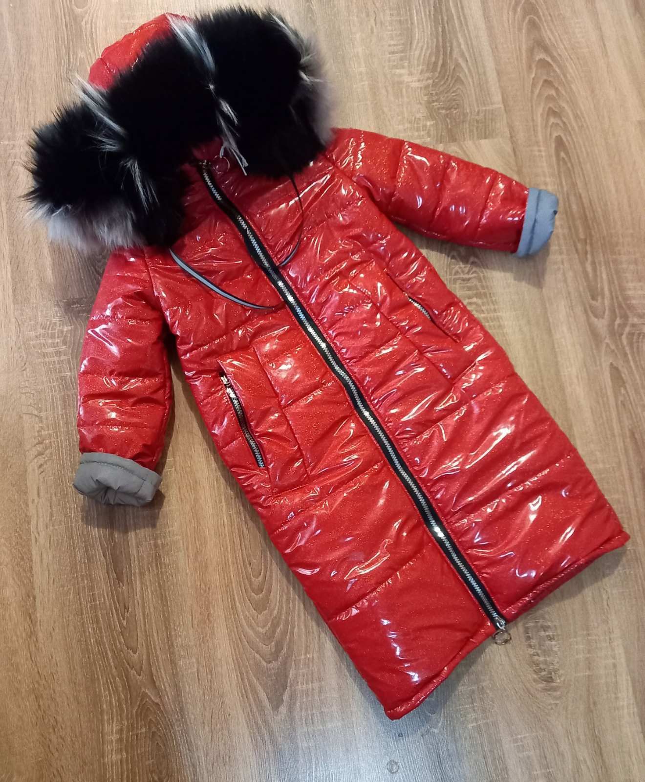 Пальто зимнее длинное для девочек р 110 - 152