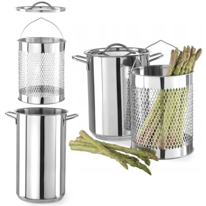 WYPRZEDAŻ EKSPOZYCJI - Garnek do szparagów XL - Hendi 833100 - nowy