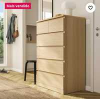 Cómoda 6 gavetas MALM IKEA