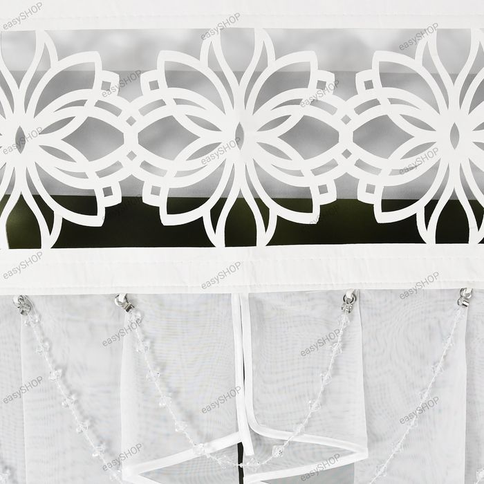 Gotowa firana biały panel firanowy