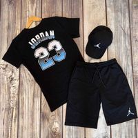 Костюм мужской летний Jordan шорты + футболка спортивный Джордан