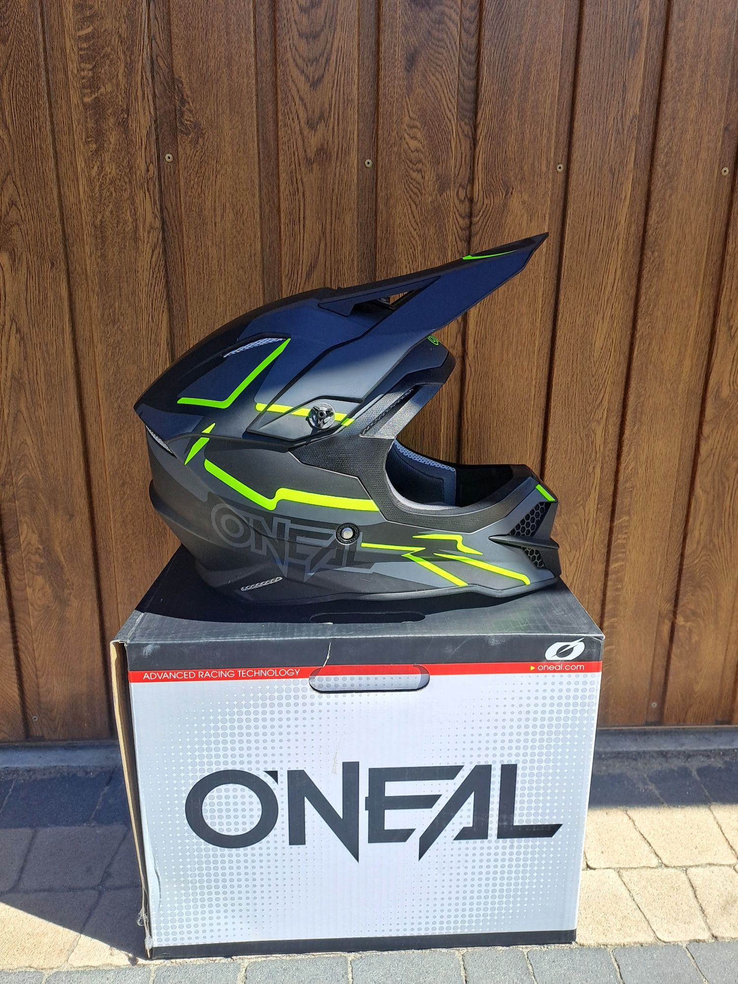 Kask fullface O'Neal + gogle raven