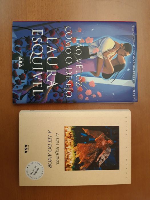 2 livros de Laura Esquivel: A Lei do Amor/Tão Veloz como o Desejo