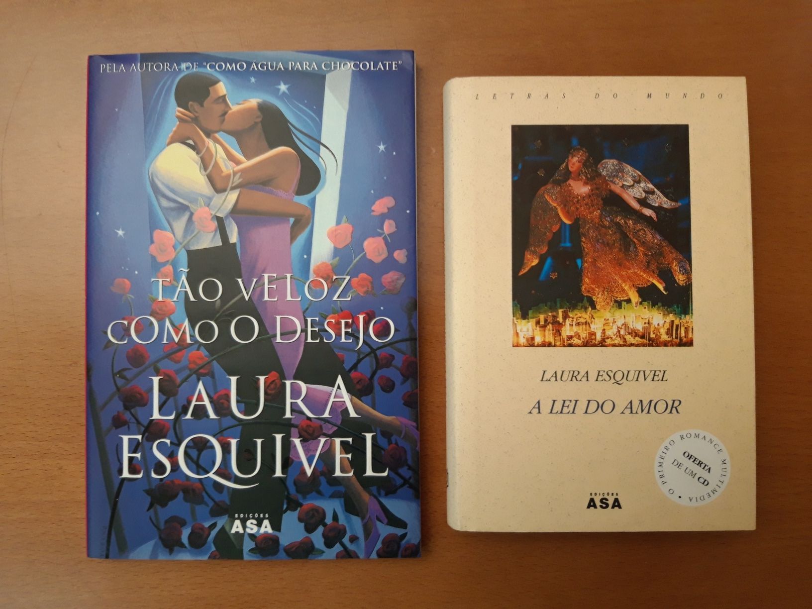 2 livros de Laura Esquivel: A Lei do Amor/Tão Veloz como o Desejo