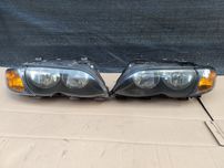 Reflektory lampy przód kierunkowskaz BMW E46 oryginał komplet