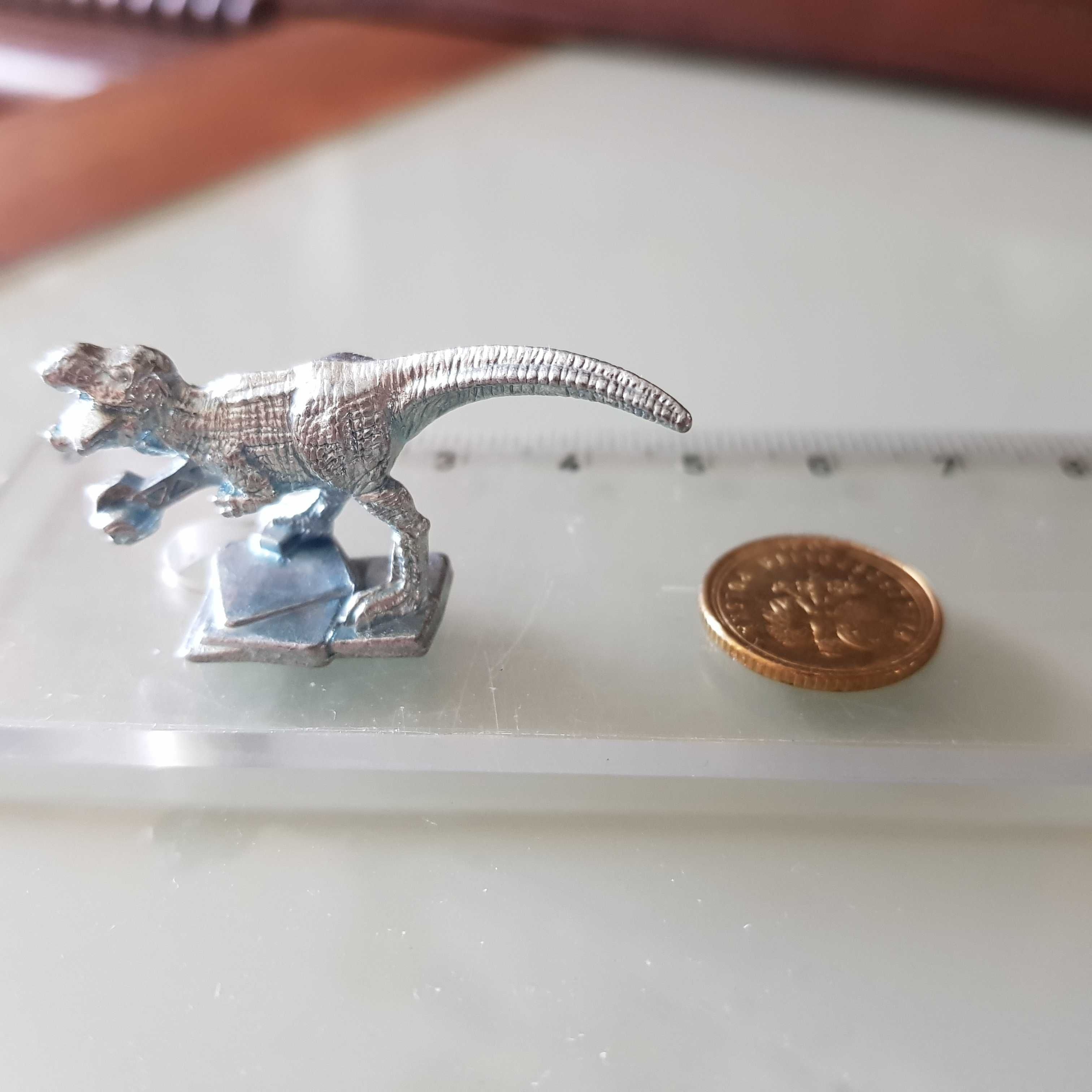 Dinozaur, pies, kot. Zestaw 3 żetonów do gry Monopoly Cheaters Edition