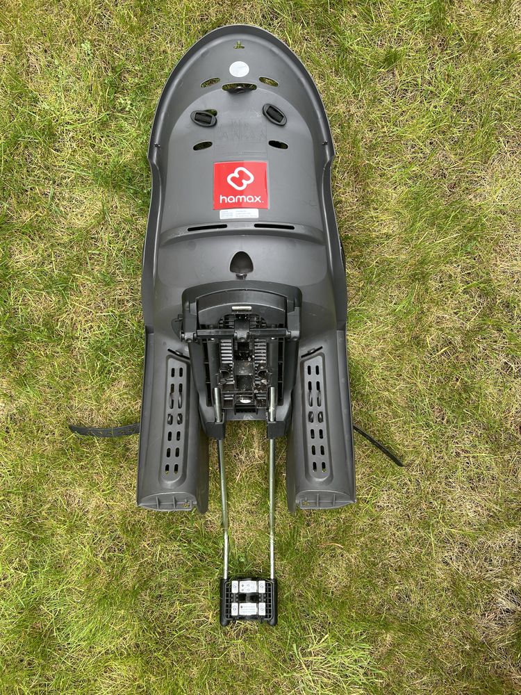 Fotelik rowerowy Hamax Siesta szaro-czarny + adapter na ramę