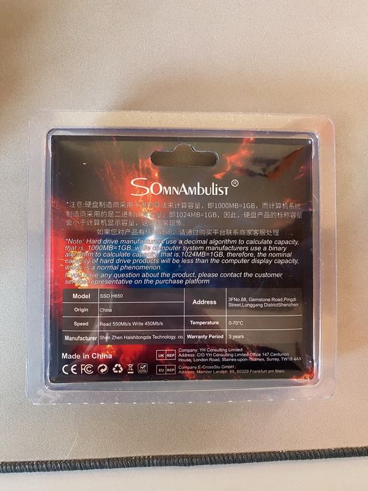 Disco SSD 128GB novo embalado