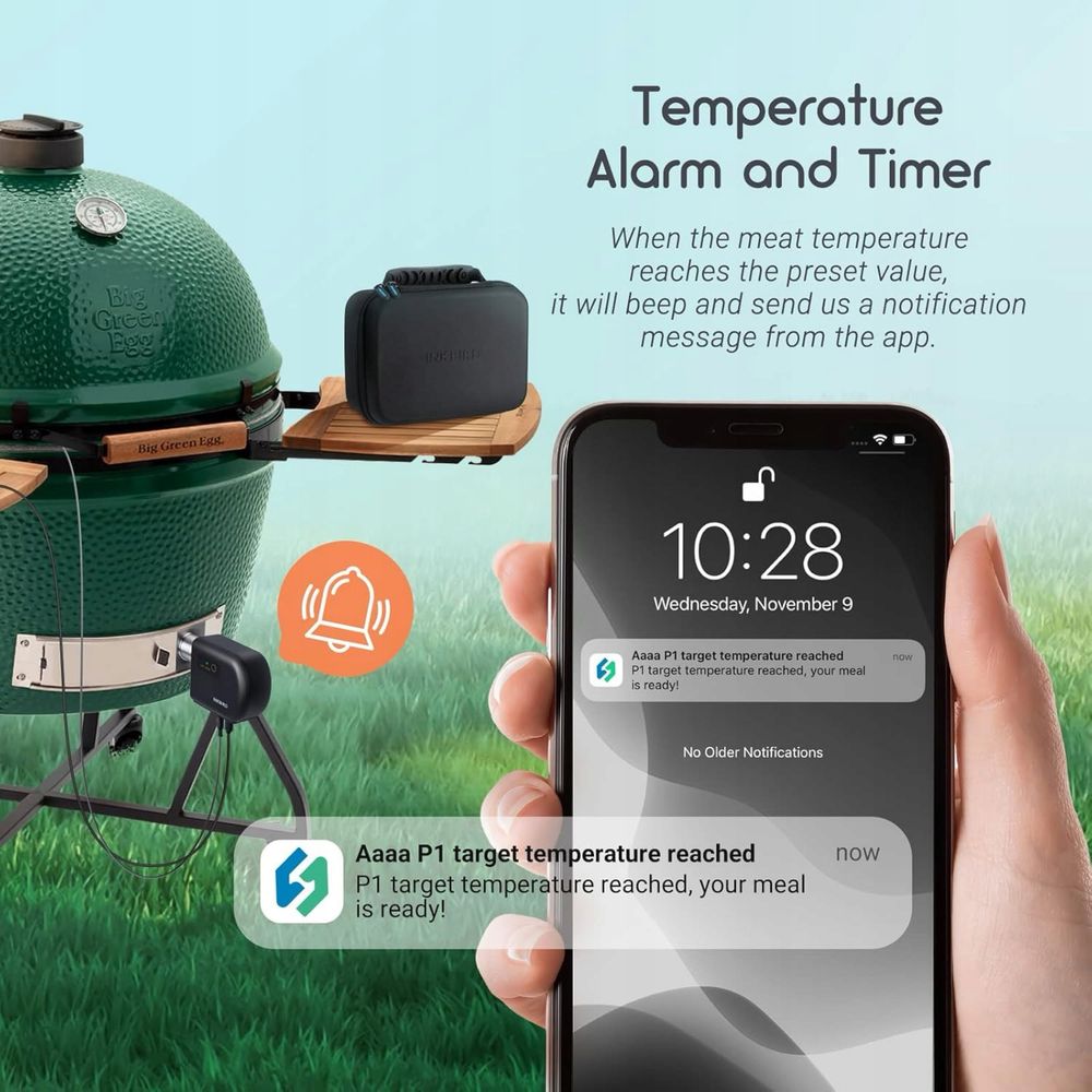 Inkbird Kontroler temperatury do grilla Wi-Fi, apka