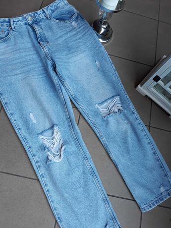 Spodnie jeans boyfriendy 42 L sinsay