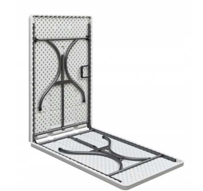 Stół tworzywo sztuczne prostokątny 240 x 70 x 74 cm