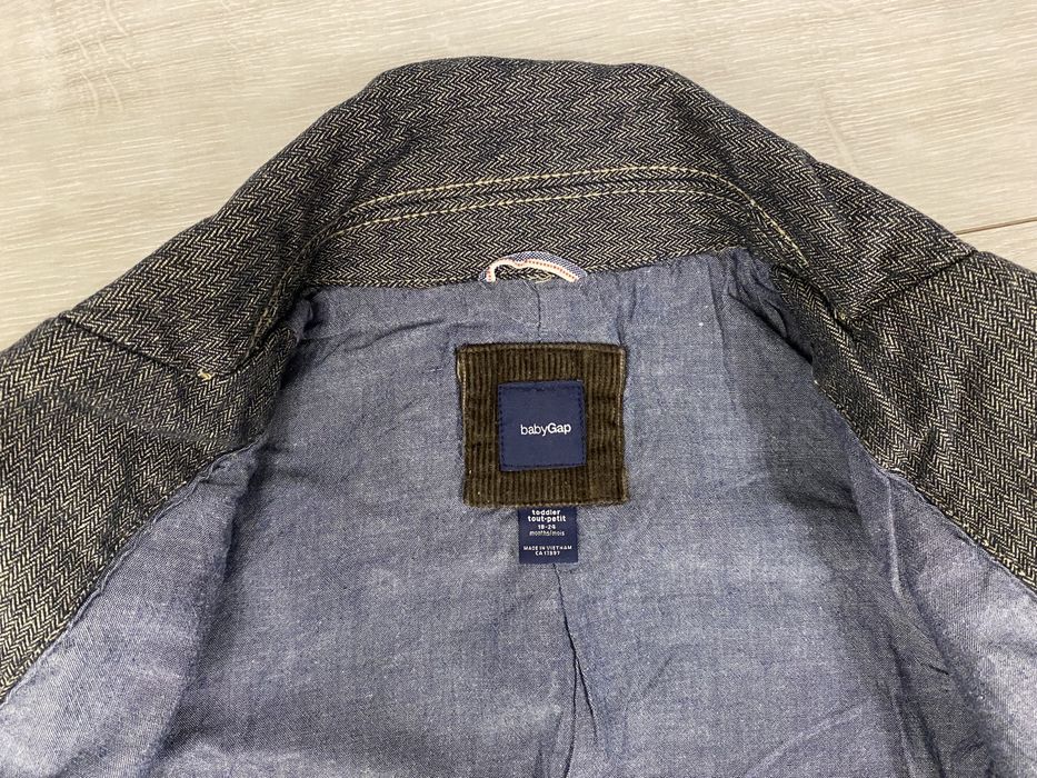 Marynarka dla chlopca BABY GAP 18-24 miesiace dzinsowa z latami