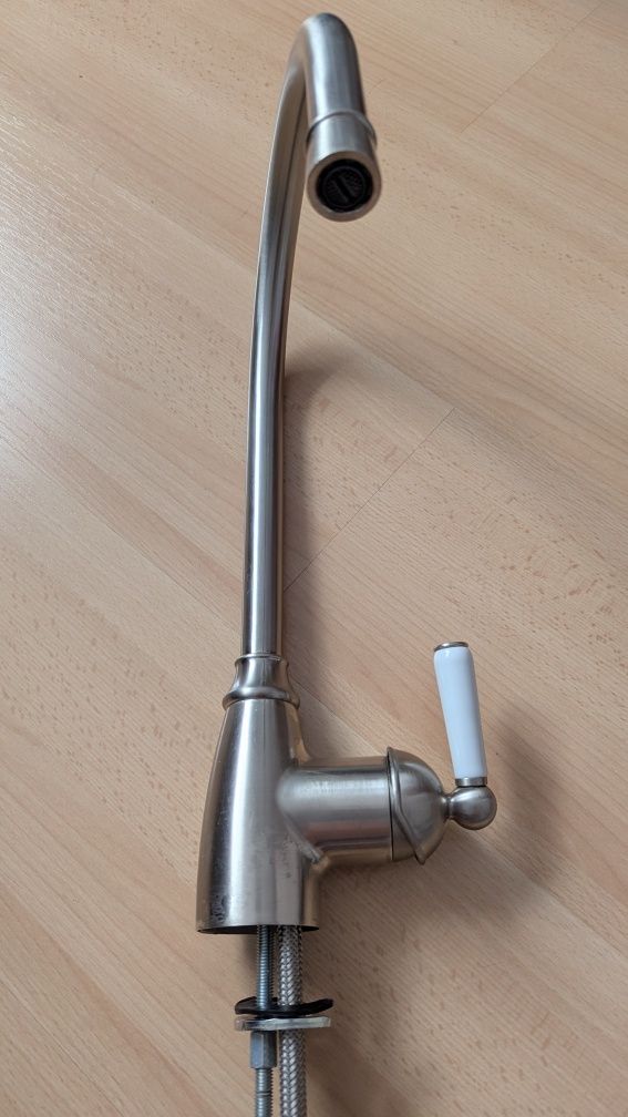 Bateria kuchenna IKEA stojąca retro stal szczotkowana inox