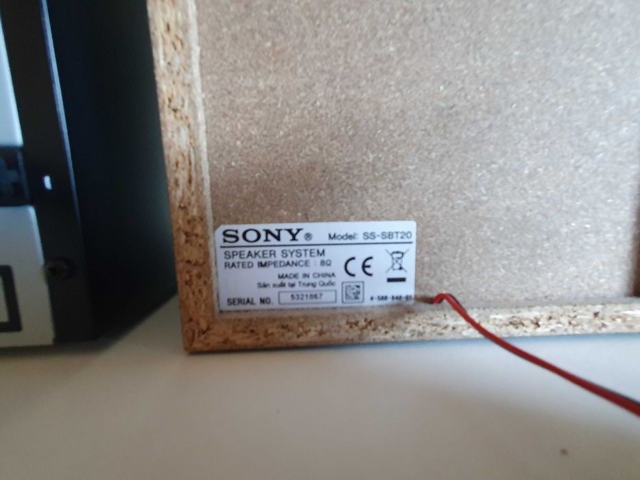 Sistema de som Sony CMT SBT20