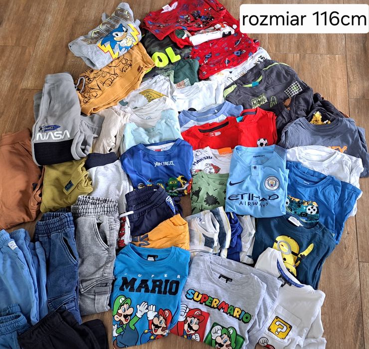 Ubrania chlopięce 116cm