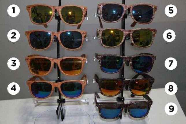 Óculos de sol espelhados estilo Madeira - PORTES GRÁTIS