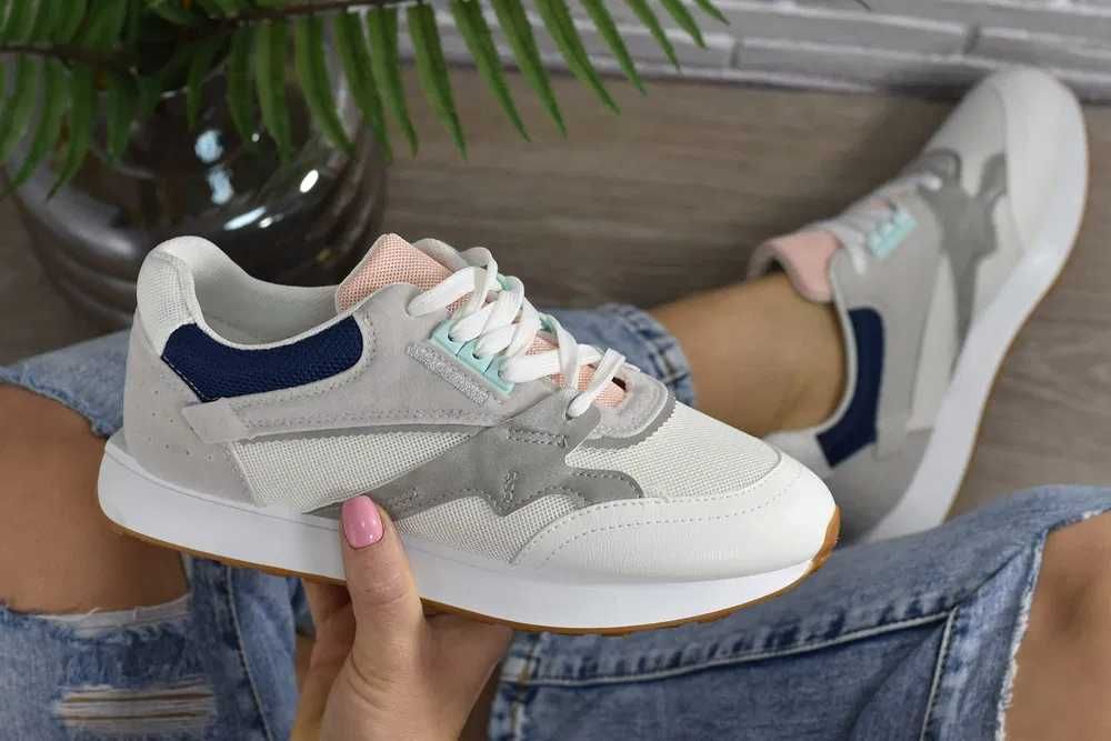 Buty Damskie Adidasy Sneakersy NAOMI white - 38 [WYSYŁKA 24H]