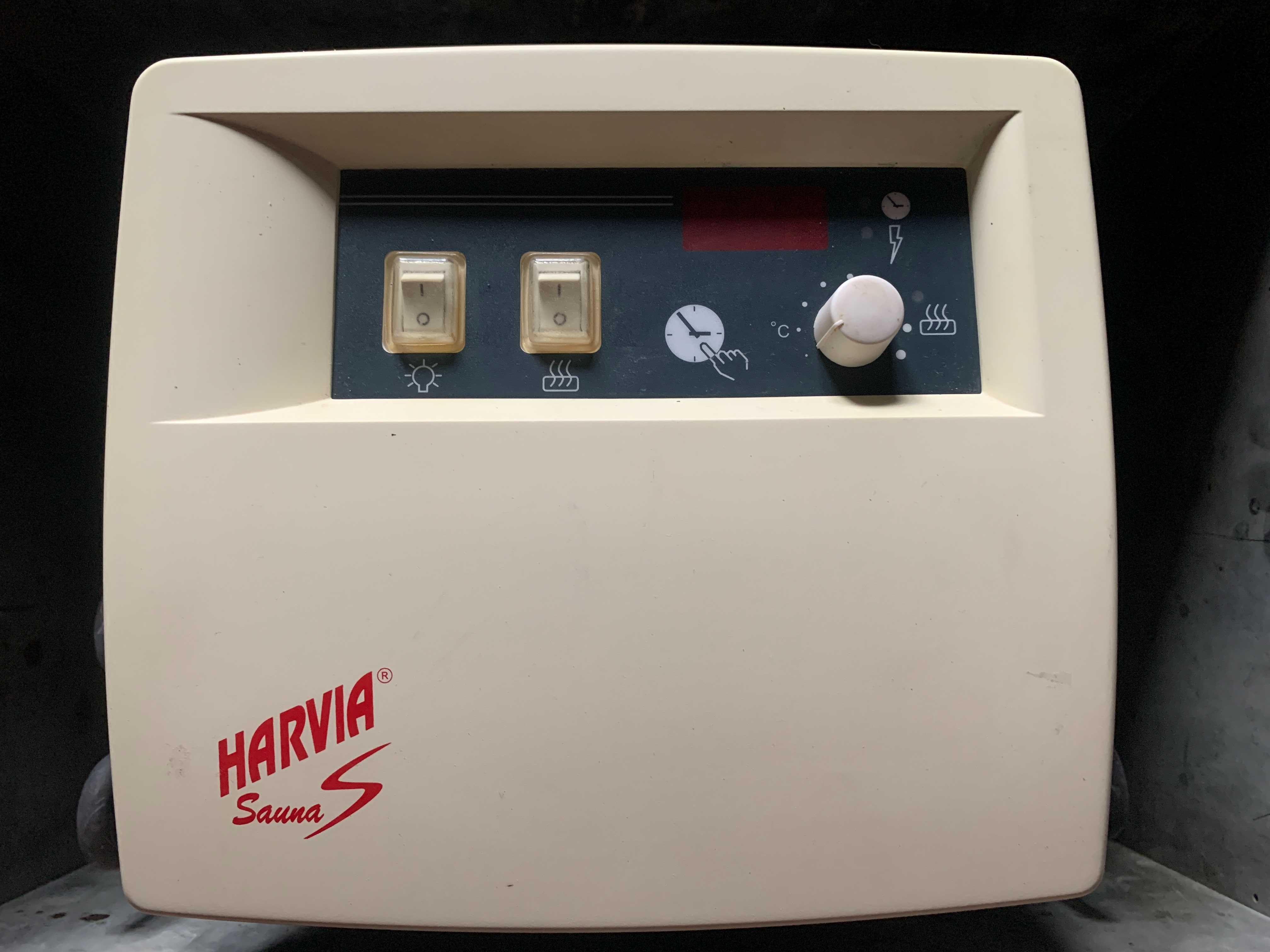 Єлектрокаменка HARVIA, выносной пульт, стеклянная дверь