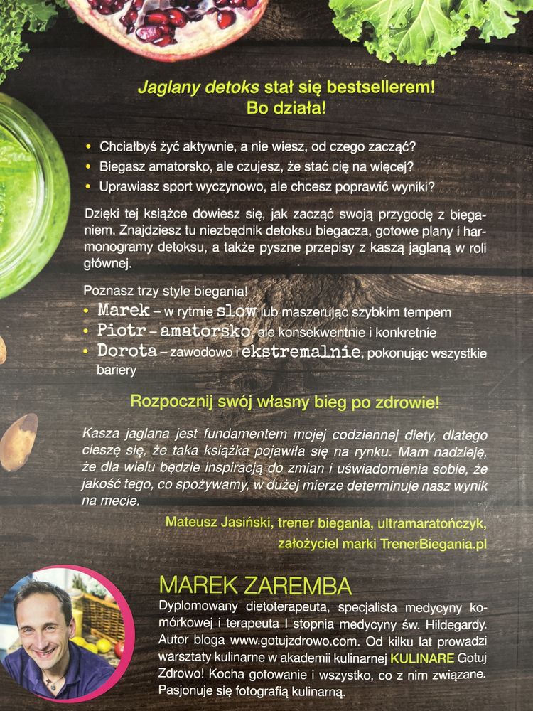Książka Jaglany detoks dla biegaczy. Marek Zaremba