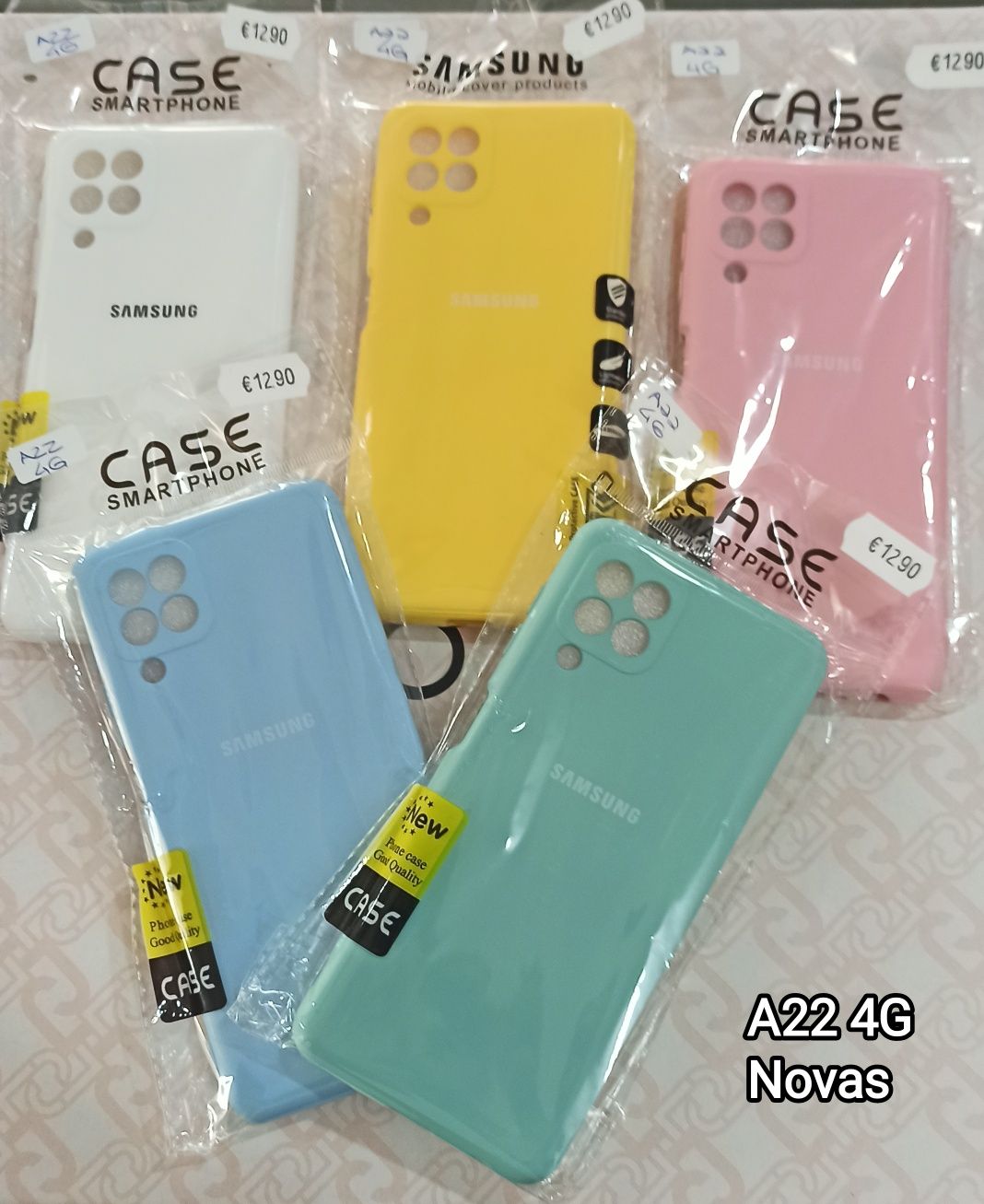 5 Capas Soft P/ Samsung Galaxy A22 4G - Novas - LIQUIDAÇÃO
