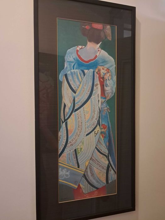 Promoção ate sexta Cartaz / poster emoldurado estilo asiático Geisha