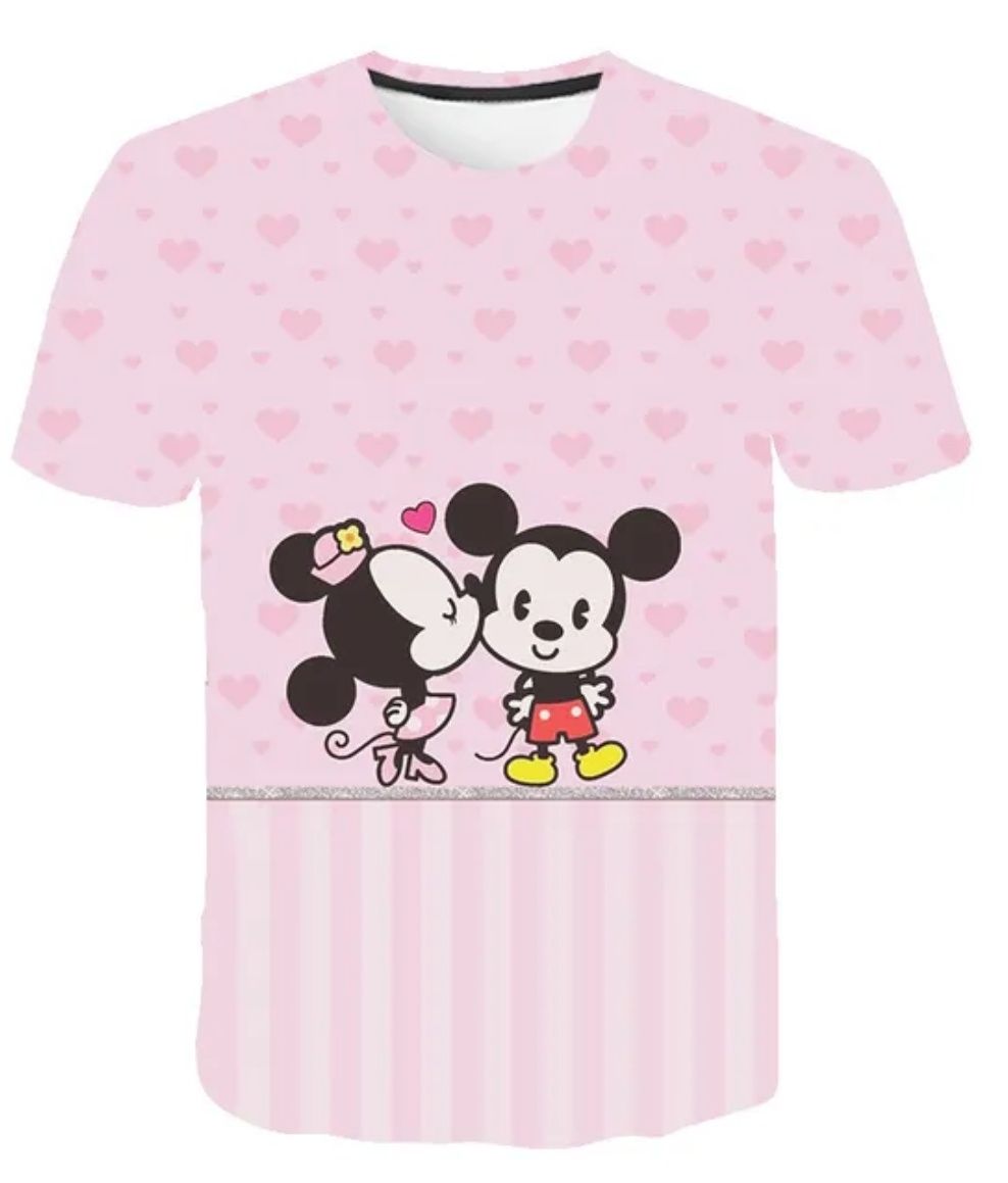 Продам нову ніжно рожеву футболку на дівчинку з Міккі Маусом