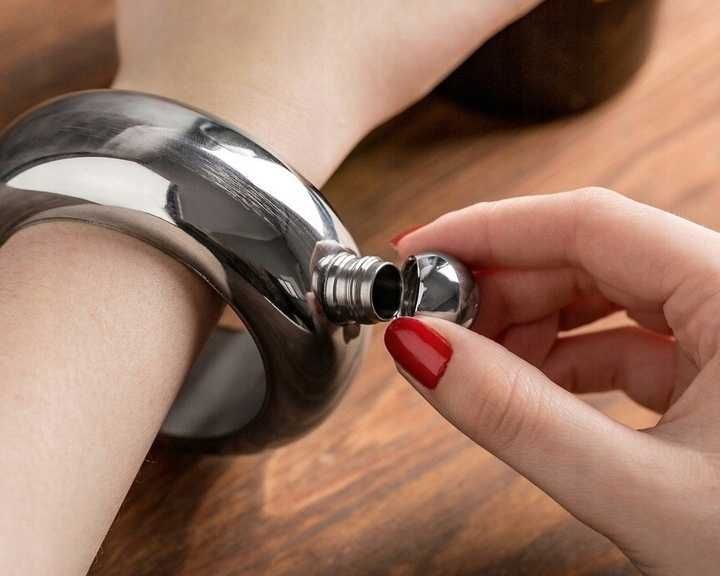 Piersiówka Bransoletka Na Rękę Damska 4oz 118ml Prezent