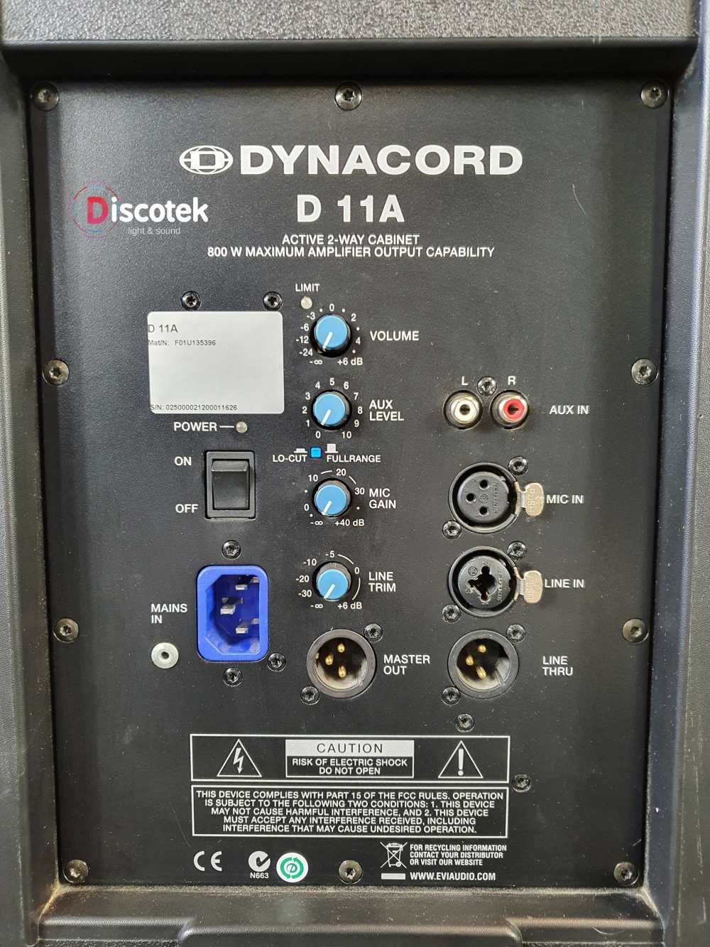 Dynacord D11A + PS212 | Nowe suby | Aktywny zestaw |