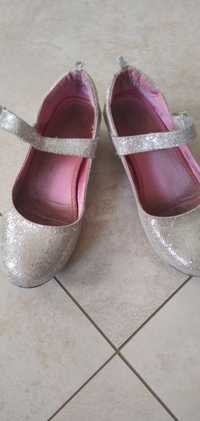 Buty dziewczęce  r. 20,5 H&M srebrne brokat buciki jak dla księżniczki