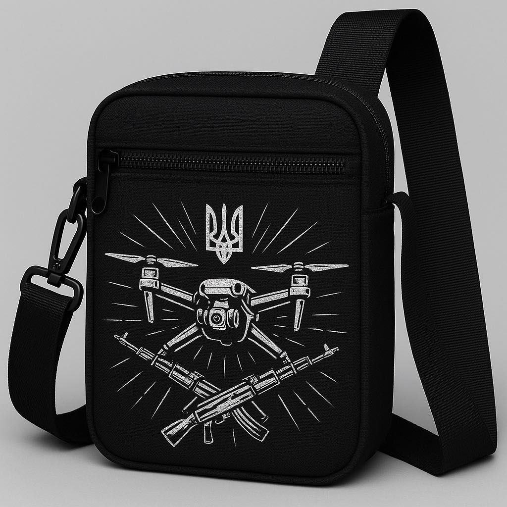 Cумка чоловіча з принтом в стилі TATOO - в наявності та під замовлення