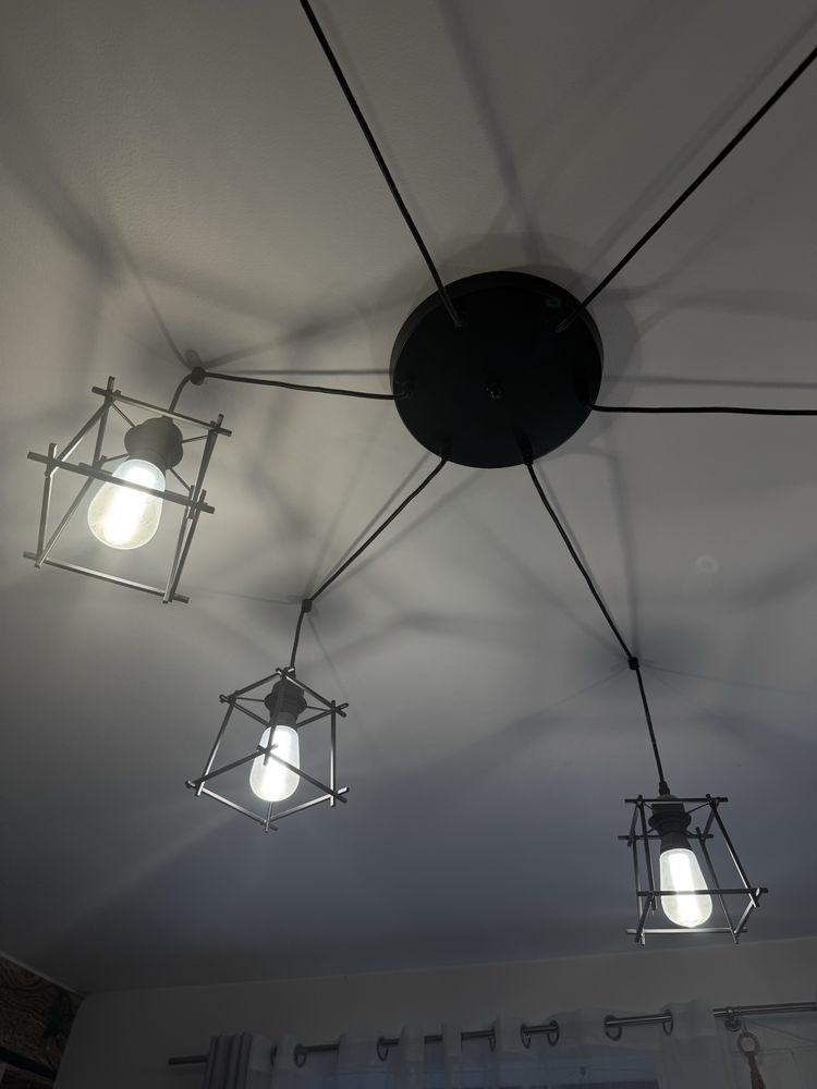 Lampa pająk loft.