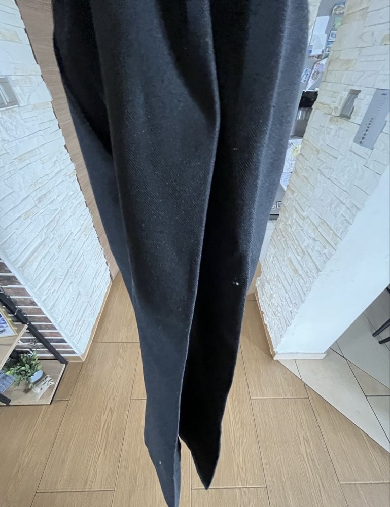 Spodnie dziecięce czarne eleganckie galowe na kant 98