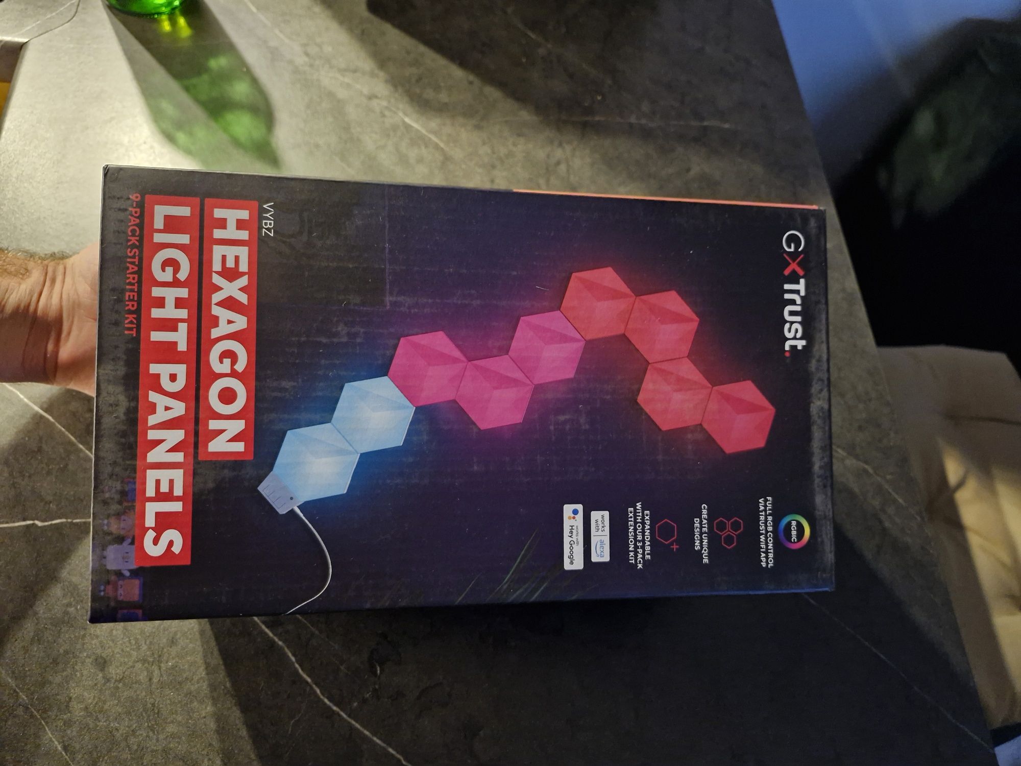 TRUST GXT 902 VYBZ Panele świetlne RGB Hexagon LED