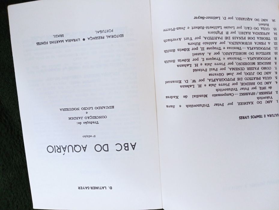 Abc Do Aquário, de LATIMER-SAYER. (D.) 1976.