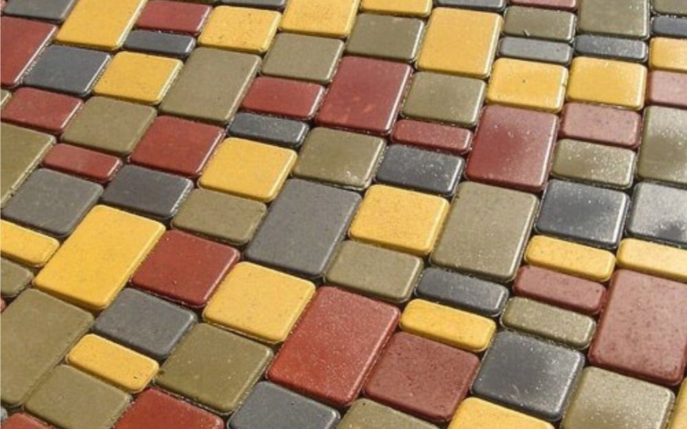 Тротуарна плитка, бордюри від виробника, 9 кольорів, товщина 30-80 мм.