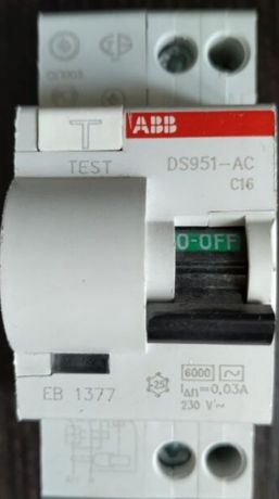 Дифавтомат ABB DS 951 AC-C16/0,03A