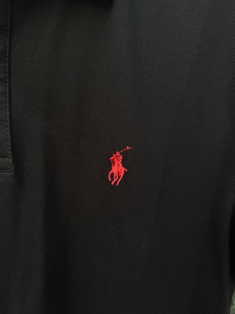 Футболка Polo Ralph Lauren воротник полузамок Поло ральф чоловіча літо